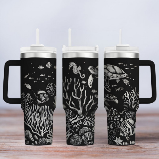 Tumbler - Motiv Unter dem Meer, under the sea