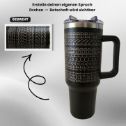 Personalisierter Tumbler mit eigenem Spruch - Hidden Message
