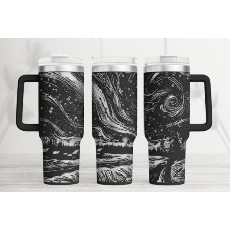Tumbler gelasert | Motiv Northern Light