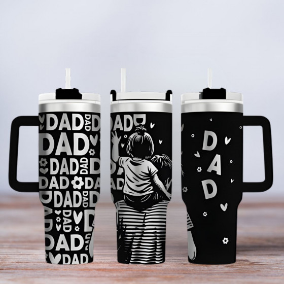 Tumbler gelasert | Motiv Dad
