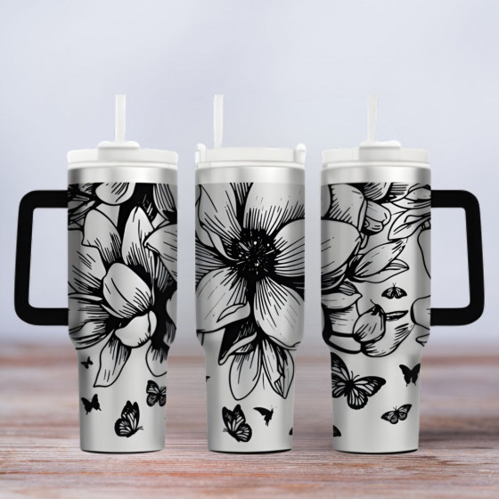 Tumbler - Motiv Flowers