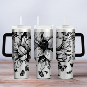 Tumbler - Motiv Flowers