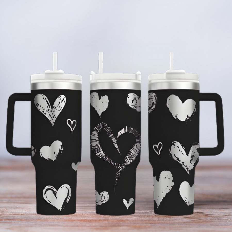 Tumbler - Motiv Hearts - Herzen