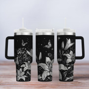 Tumbler - Motiv Lilly flower - Lilien