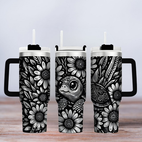 Tumbler - Motiv Little Turtle - Schildkröte