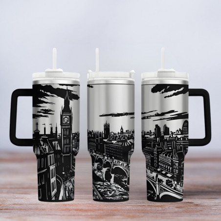 Tumbler gelasert | Motiv London