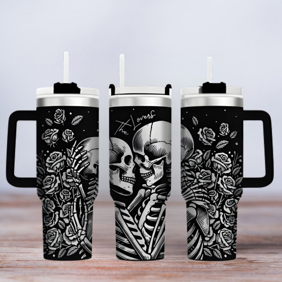 Tumbler - Motiv Skeleton Hugging
