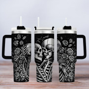 Tumbler - Motiv Skeleton Hugging